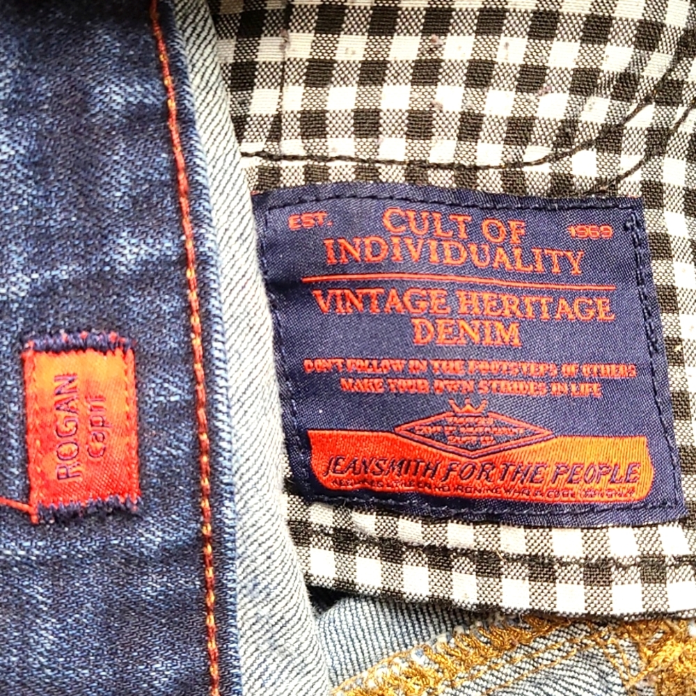 CULT OF INDIVIDUALITY 25x24 WOMEN'S GIRLS DISTRESSED DISTROYED DENIM ROGAN JEAN - Picture 8 of 8